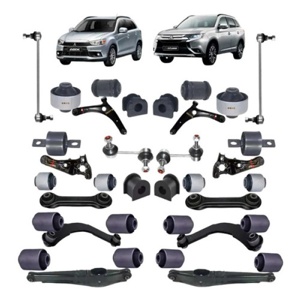 Kit 26 Buchas Suspensão Diant/ Tras Outlander E Asx 08/18