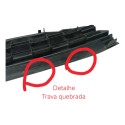 Grade Sup Parachoque Diant Mitsubishi Asx 13/16 6402a318 Preto Fosco