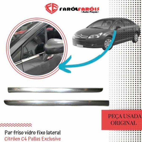 Par Friso Vidro Fixo Lateral Citroen C4 Pallas Exclusive #38
