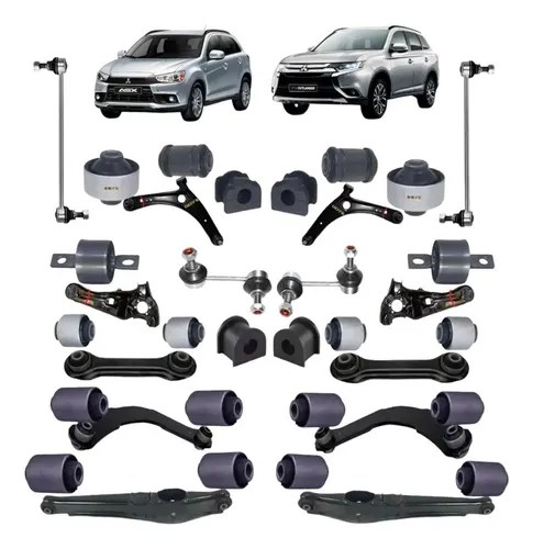 Kit 26 Buchas Suspensão Diant/ Tras Outlander E Asx 08/18