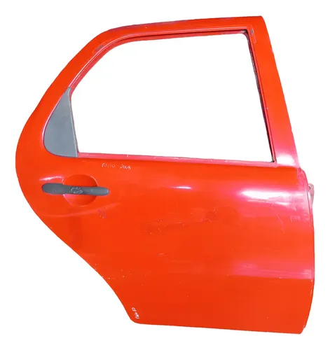 Porta Traseira Direita Fiat Palio Celebration 2005/2014 Traseira Direito Vermelho