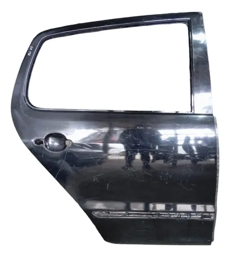 Porta Traseira Direita Vw Fox 2004/2010 Com Detalhes Traseira Direita Preto